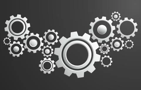 Color gears Stock Illustration