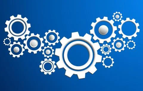 Color gears Stock Illustration