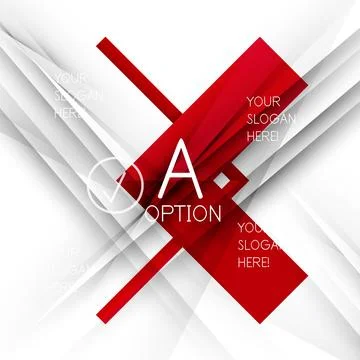 Color geometric shapes with option elements abstract background Stock Illustration
