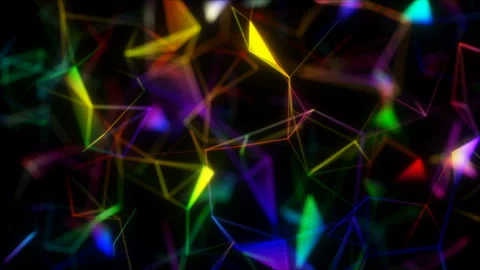 Color geometry.Abstract background . Seamless loop. Stock Footage 100675164