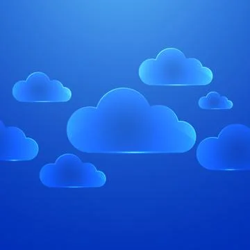 Color glass clouds. Vector background. イラスト素材