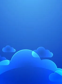 Color glass clouds. Vector background. Stock Illustration