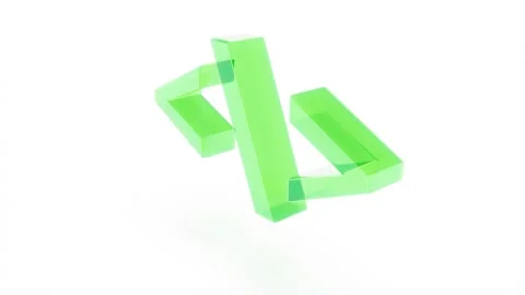 Color glass sign Programming code symbol Development and software rotate on Stock Footage 274226706