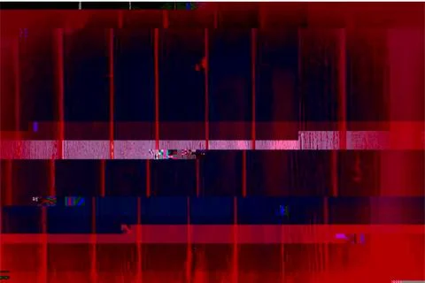 Color Glitched Background Stock Illustration