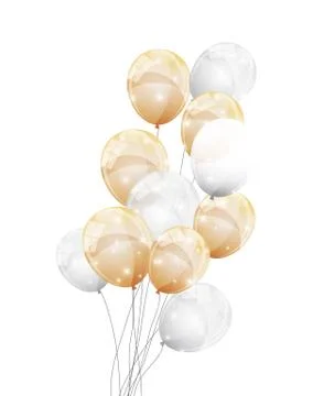 Color Glossy Balloons Background Vector Illustration 스톡 일러스트