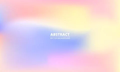 Color gradient abstract background. Blue, pink and yellow gradation vector Stock Illustration