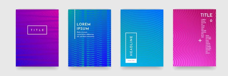 Color gradient abstract geometric pattern texture for book cover template vec イラスト素材