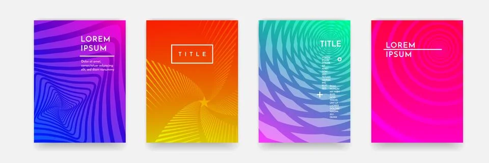 Color gradient abstract geometric pattern texture for book cover template vec イラスト素材