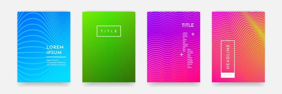 Color gradient abstract geometric pattern texture for book cover template vec 스톡 일러스트