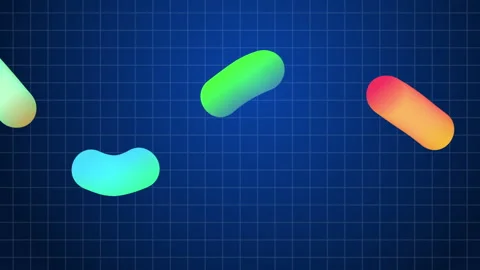 Color Gradient Elements Move Stock Footage 283890356