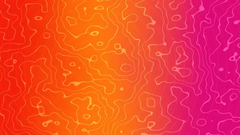 Color Gradient with Flowing Contour Lines Seamless Loop Stock Footage 342663830