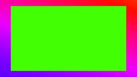 Color gradient Frame with Rotating Display on Green Screen Stock Footage 238764140