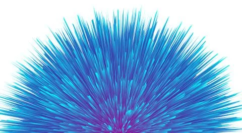 Color gradient fur effect. Abstract furry background. Color explosion. Illustrazione stock