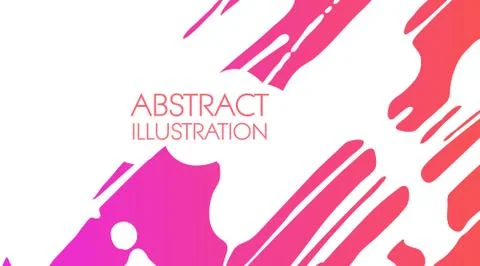Color gradient ink brush stroke on white background. Japanese style. Illustrazione stock