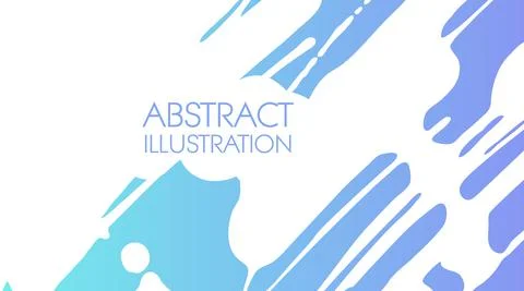 Color gradient ink brush stroke on white background. Japanese style. Illustrazione stock