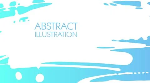 Color gradient ink brush stroke on white background. Japanese style. イラスト素材