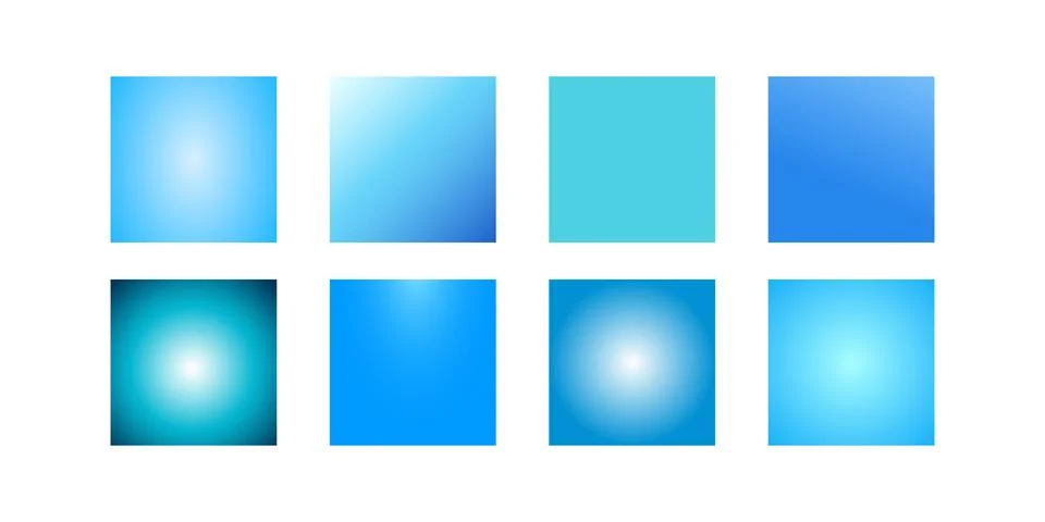 Color gradient modern background set. Screen vector design for mobile app wi Illustrazione stock