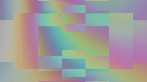 Color Gradient Mosaic Rainbow Effect Loop Video stock 130243528