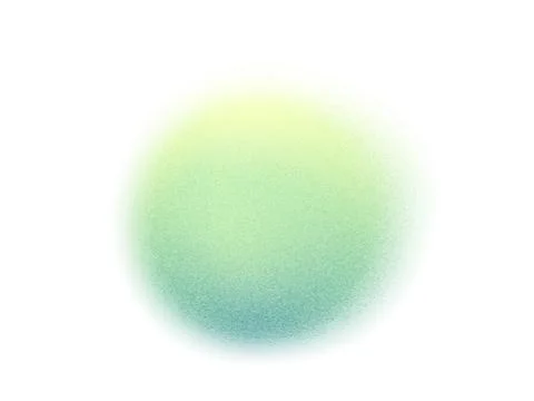 Color gradient, round shape gradation, grain noise texture, blur holographic Stock Illustration