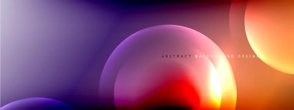 Color gradient shadows and light effects background. Lens flares and circles Ilustración de archivo