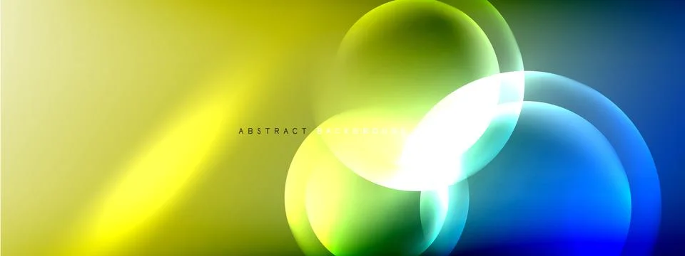 Color gradient shadows and light effects background. Lens flares and circles Stock Illustration