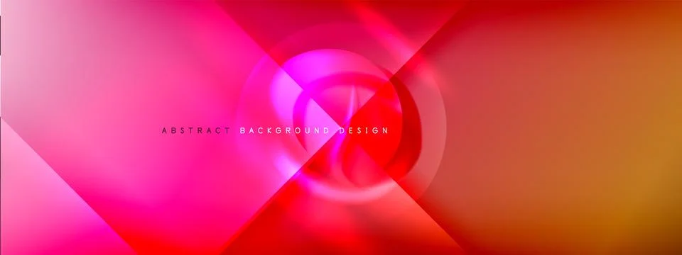 Color gradient shadows and light effects background. Lens flares and circles Stock Illustration