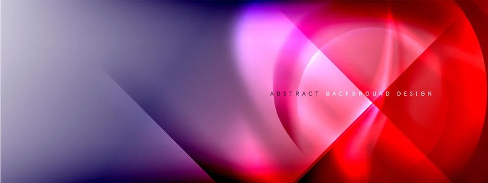 Color gradient shadows and light effects background. Lens flares and circles Stock Illustration