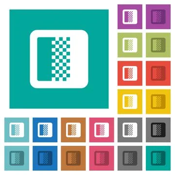 Color gradient square flat multi colored icons Stock Illustration