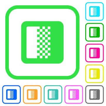 Color gradient vivid colored flat icons イラスト素材