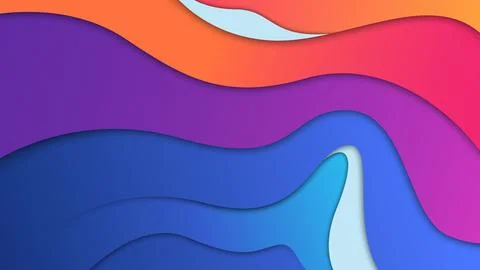 Color Gradient Wave background Design, Vector Illustration 스톡 일러스트