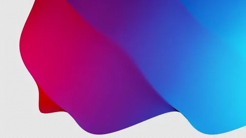 Color gradient wavy shape in animated pattern Stock Footage 164097637