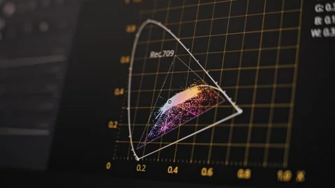 Color Grading Color Scope Rec 709 Display Stock Footage 319497487