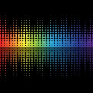 Color graphic equalizer Stock Illustration