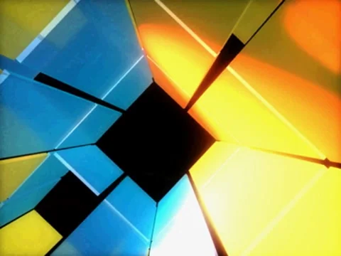 Color Grid Vortex with Intense Club Lights - VJ Loop Video stock 8564688