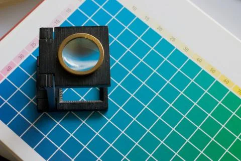 Color guide spectrum swatch samples rainbow for graphic designer and printing Foto stock