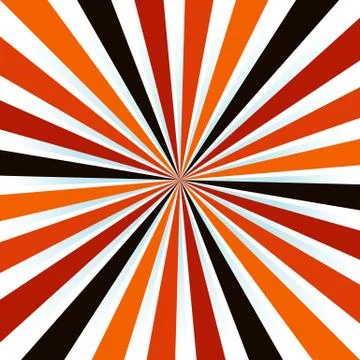 Color Halloween gift paper sun burst background. Illustrazione stock