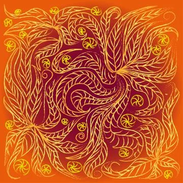 Color hand-drawn background for design and decoration textile, covers, packag Stock Illustration