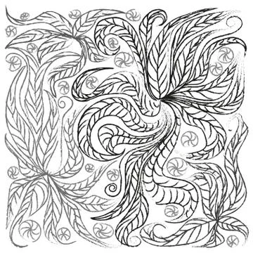 Color hand-drawn background for design and decoration textile, covers, packag Stock Illustration