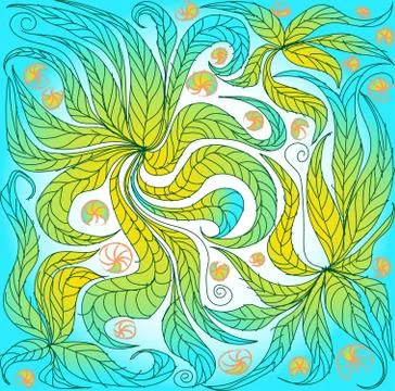 Color hand-drawn background for design and decoration textile, covers, packag Stock Illustration