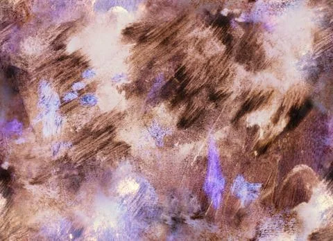 Color hand painted seamless pattern with abstract picture Stock Illustration