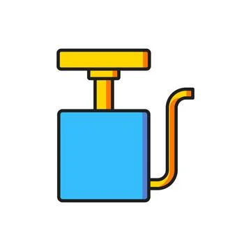 Color Handle detonator for dynamite icon isolated on white background. Flat.. Illustration