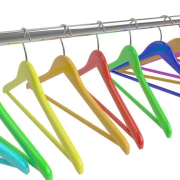 Color  hangers Stock Illustration