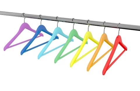 Color  hangers Stock Illustration