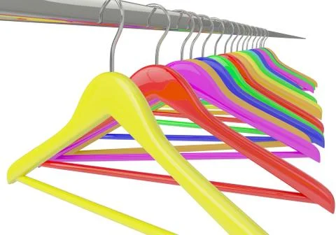 Color  hangers Stock Illustration