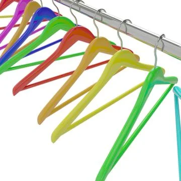 Color  hangers Illustrazione stock