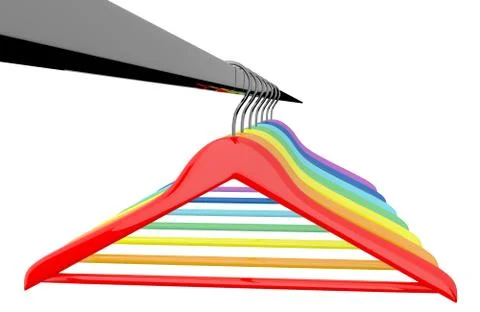 Color  hangers Stock-Illustration