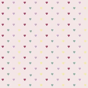 Color heart patern 스톡 일러스트