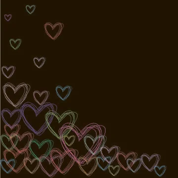Color hearts Stock Illustration