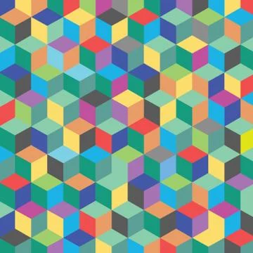 Color hexagon Stock Illustration