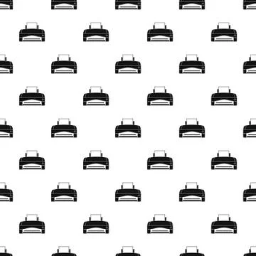 Color home printer pattern seamless vector Stock Illustration